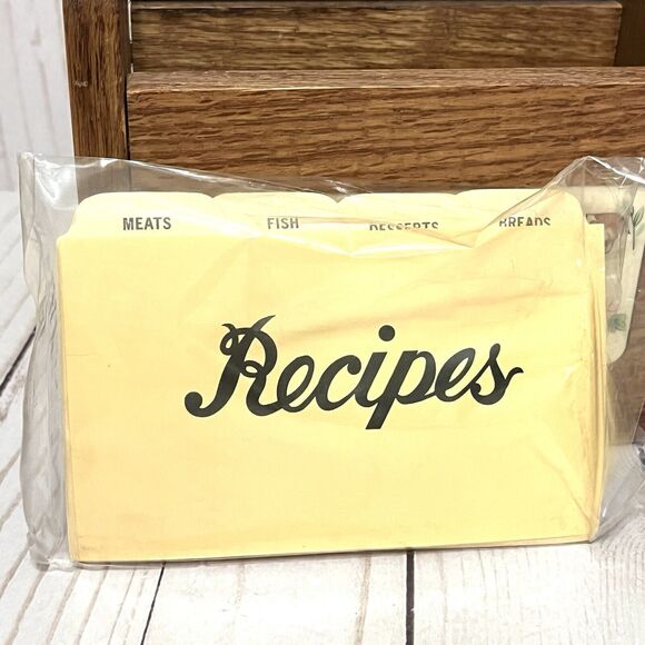 Vintage Good Wood Rustic Country Wooden Wall Mount Farmhouse Recipe Box New! - Picture 7 of 14